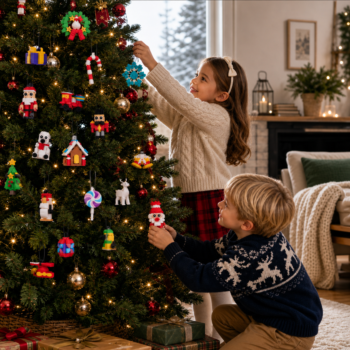 Christmas Ornament Building Blocks Advent Calendar
