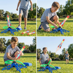 Kids Rocket Launcher with Foot Pump – Lightning Air-Powered Outdoor Toy
