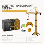 Remote Control Tower Crane – 360° Rotating Construction Toy with Lifting Function
