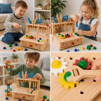 Wooden Kids Workbench & Tool Set – DIY Construction & Fine Motor Skills Learning Toy