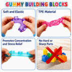 Magical gummy blocks, soft building blocks for children