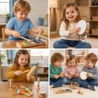 Wooden Musical Instrument Set – Montessori Percussion & Rhythm Learning Toys for Kids