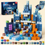 100-Piece Magnetic Building Cube Set – Montessori STEM Construction Toy for Kids