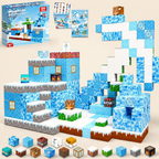 100-Piece Magnetic Building Cube Set – Montessori STEM Construction Toy for Kids