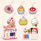DIY Christmas No-Bake Glue Painting Ornament Craft Kit for Kids