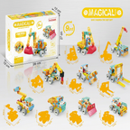 9-in-1 STEM Construction Vehicle Building Kit