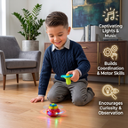 Interactive Light-Up Musical Spinning Top Toy for Kids