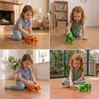 Wind-Up Transforming Animal Car Toy