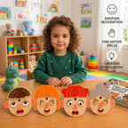 Wooden Facial Expressions & Emotions Learning Toy for Kids