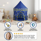 Starry Sky Kids Play Tent – Magical Castle for Little Adventurers (Indoor & Outdoor)