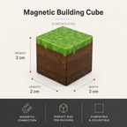 100-Piece Magnetic Building Cube Set – Montessori STEM Construction Toy for Kids