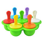 7-Piece Silicone Popsicle Mold – Reusable Ice Pop Maker for Kids