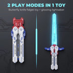 Glowing Telescopic Butterfly Sword Toy