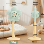 Flower Silicone Teether & Rattle – Gentle BPA-Free Teething Toy for Babies