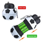 Foldable & Durable Silicone Football Water Bottle