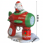 Electric Christmas Bubble Gun with Lights & Sounds for Kids