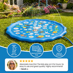 Inflatable Kids Splash Pad with Sprinkler – Outdoor Water Play Mat for Garden & Beach