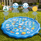 Inflatable Kids Splash Pad with Sprinkler – Outdoor Water Play Mat for Garden & Beach