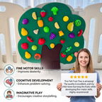 Felt Fruit Tree Activity Board – Montessori Learning Toy