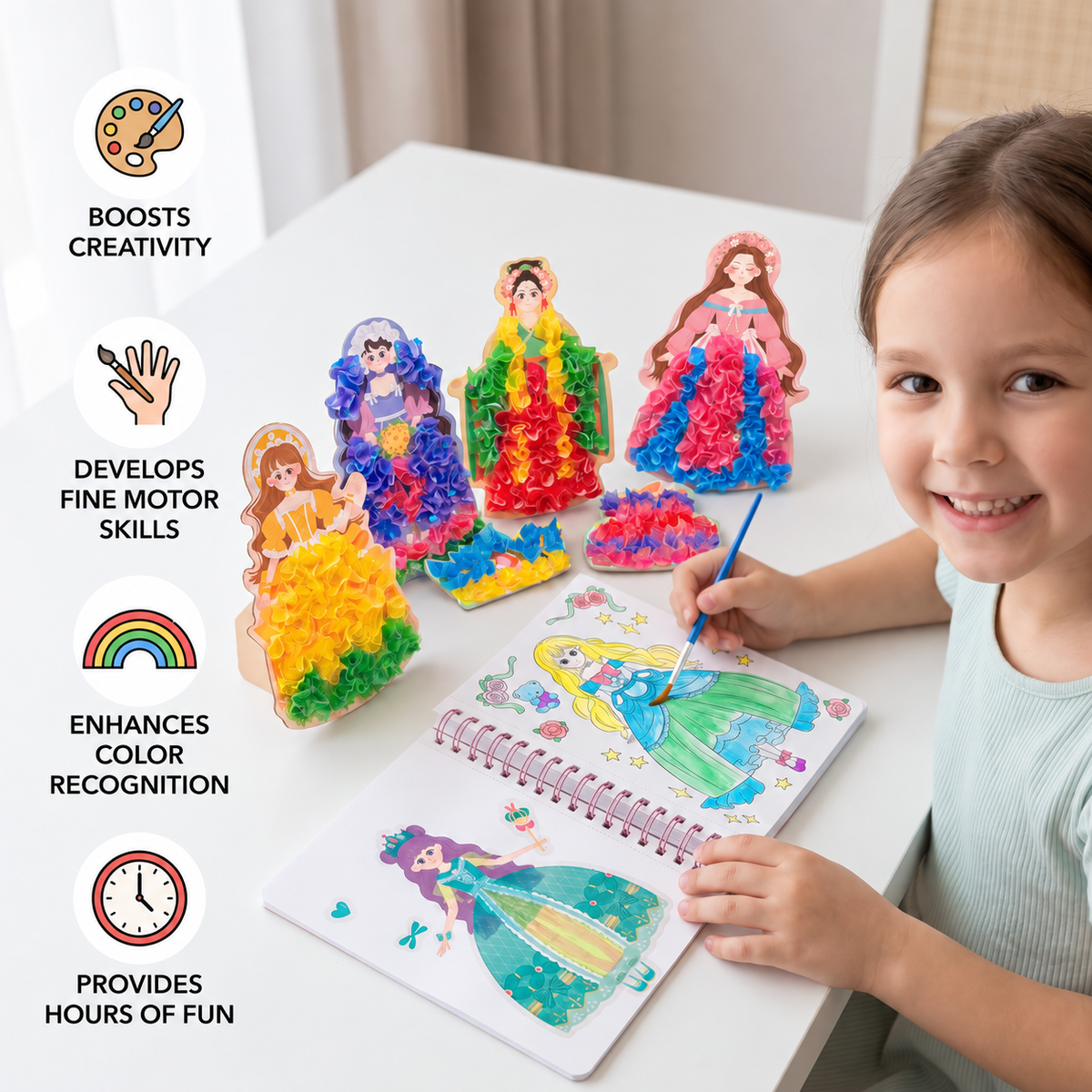Princess Fashion Design Drawing and Craft Book