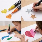 Glitter Dual-Tip Acrylic Paint Marker Set