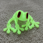 3D Printed Magnetic Flexible Frog Fidget Toy