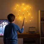 Magic Wand-Controlled Floating LED Candles with Hanging Hooks