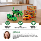Wind-Up Transforming Animal Car Toy
