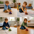 Friction-Powered Monster Truck Stunt Car for Kids