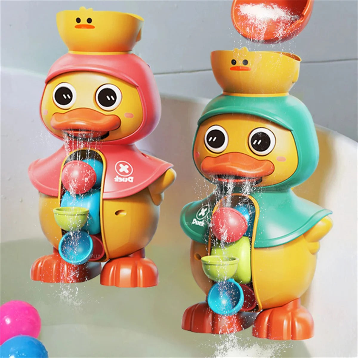 Water Wheel Bath Duck Toy