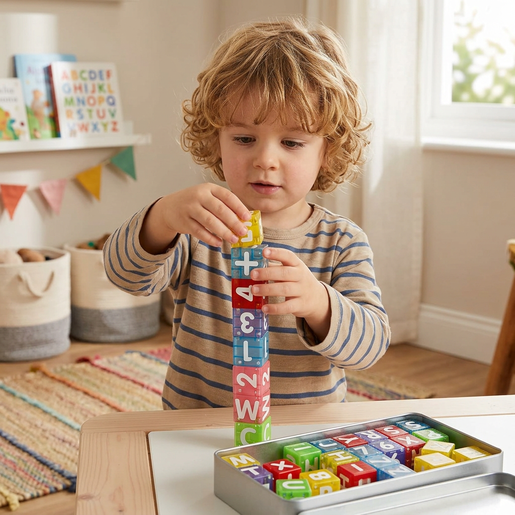 40-Piece Magnetic Letters & Numbers Learning Set – Montessori STEM Toy for Kids