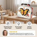 Kids Montessori Mushroom Pegboard Mosaic Puzzle Set