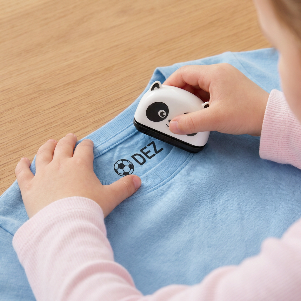 Personalized Kids’ Permanent Name Stamp for Clothing & School Supplies