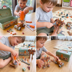 144-Piece Kids Tool Set with Drill & Toolbox – STEM Montessori Construction Kit