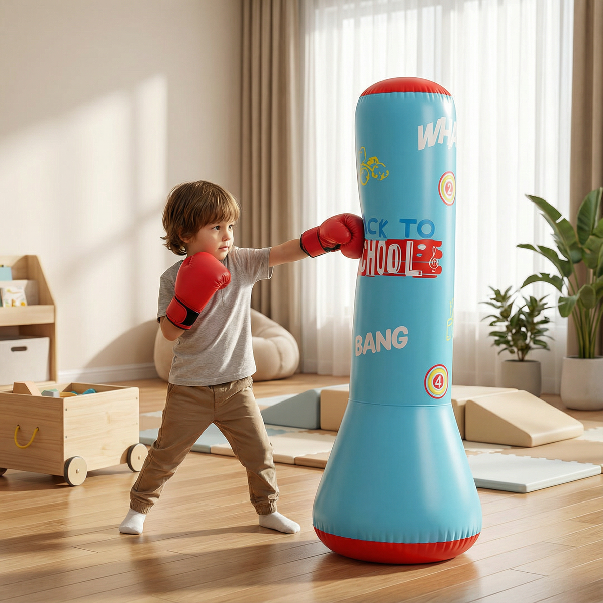 Inflatable Kids Punch Bag with Water Base