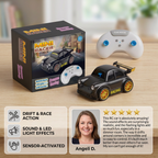 RC Racing Drift Car for Kids - Remote Control with Sensor Lights & Sound